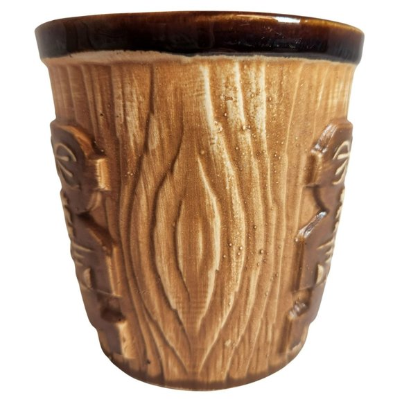 Harvey's Lake Tahoe Tiki Bucket Mug Vintage 1960s OMC Otagiri Japan Label 3D - Picture 5 of 9